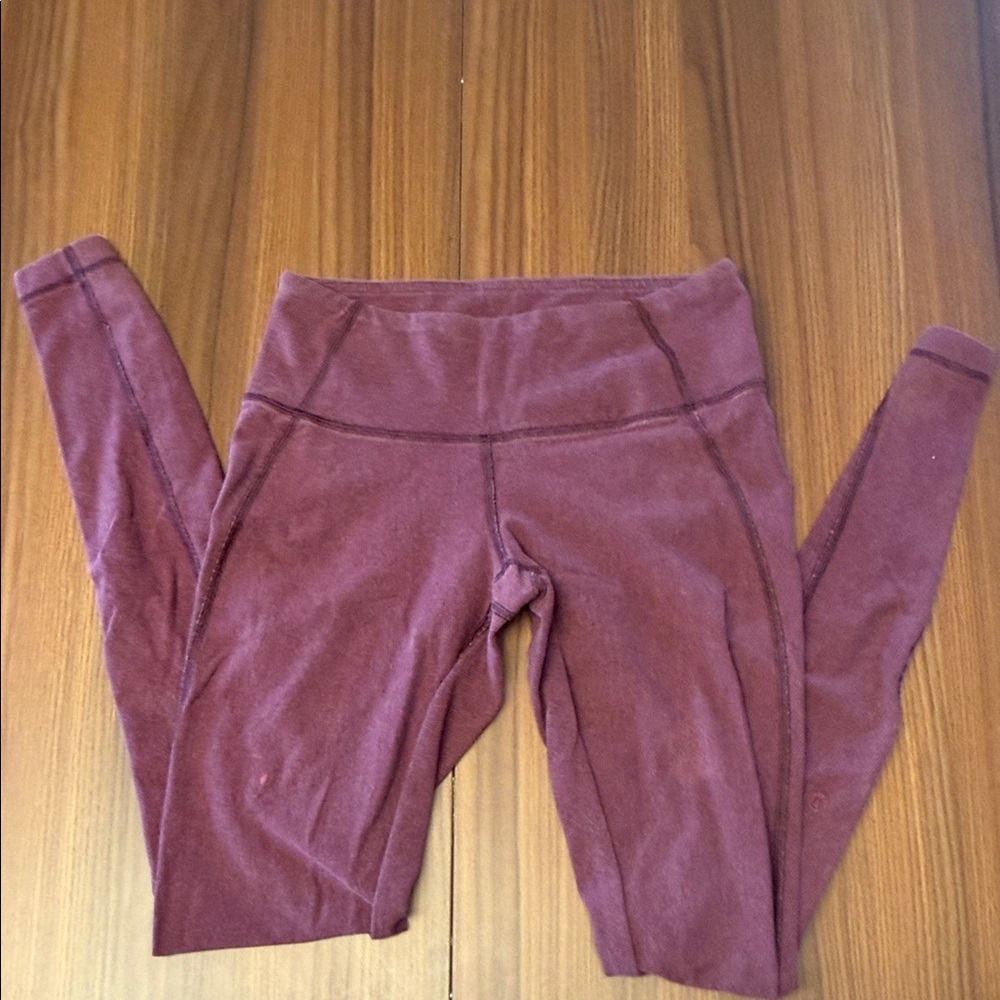 lululemon athletica Maroon High-Rise Leggings